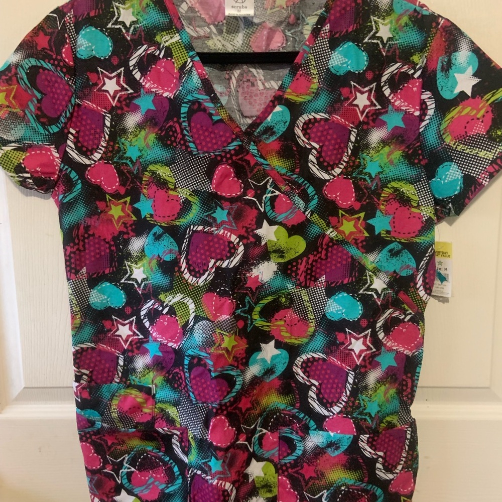Smart Scrubs Kids Heart and Star Tee - Multicolor